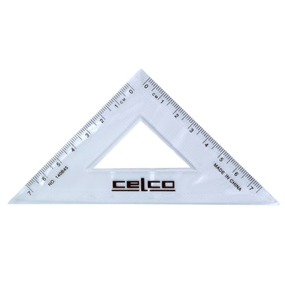 Celco 45 Degree Set Squares 14 cm Clear - School Depot NZ