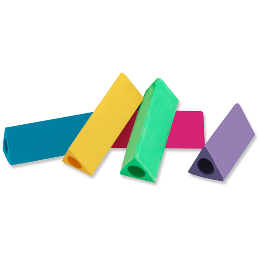 Celco Pencil Grips and Eraser Triangular Pack of 5