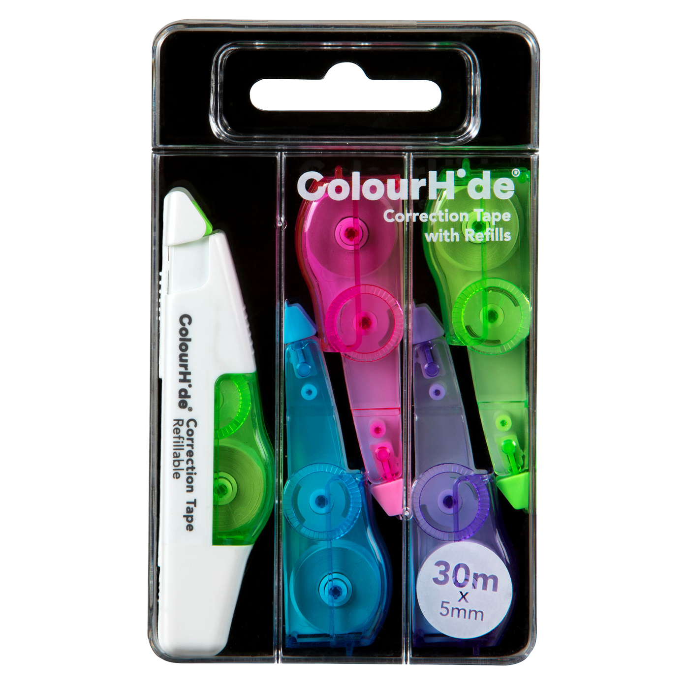 ColourHide Correction Tape 30 m x 5 mm Assorted