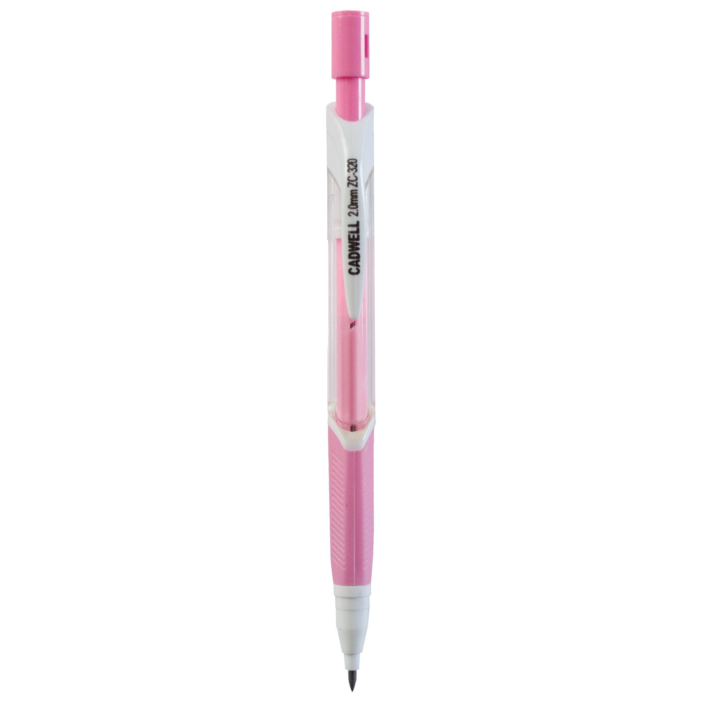 Cadwell Triangular Mechanical Clutch Pencil ZC-320 + Lead Sharpener HB 2.00mm Pink