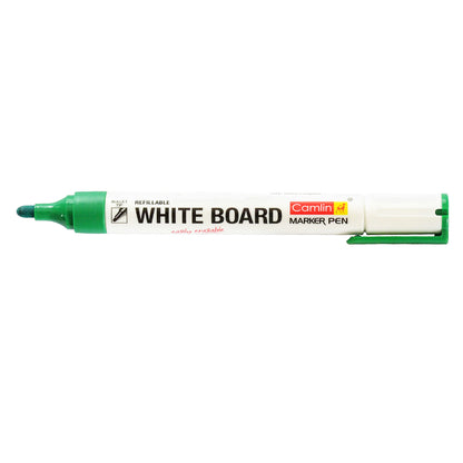 Camlin Whiteboard Marker Bullet Tip Green Refillable