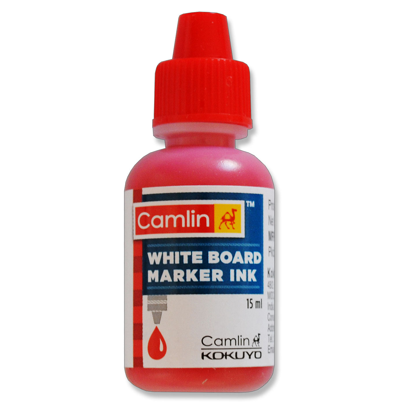 Camlin Whiteboard Marker Refill Ink 15 ml Red