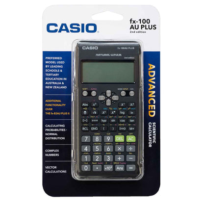 Casio FX100AU Plus 2 Scientific Calculator Black 2nd Edition