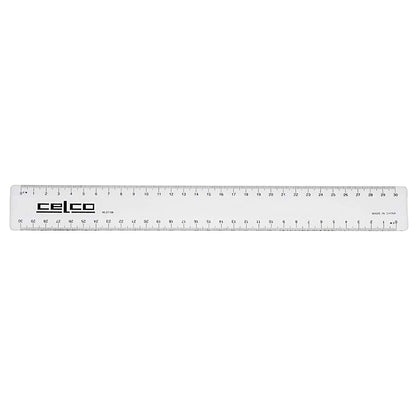 Celco Ruler 30cm Clear Plastic