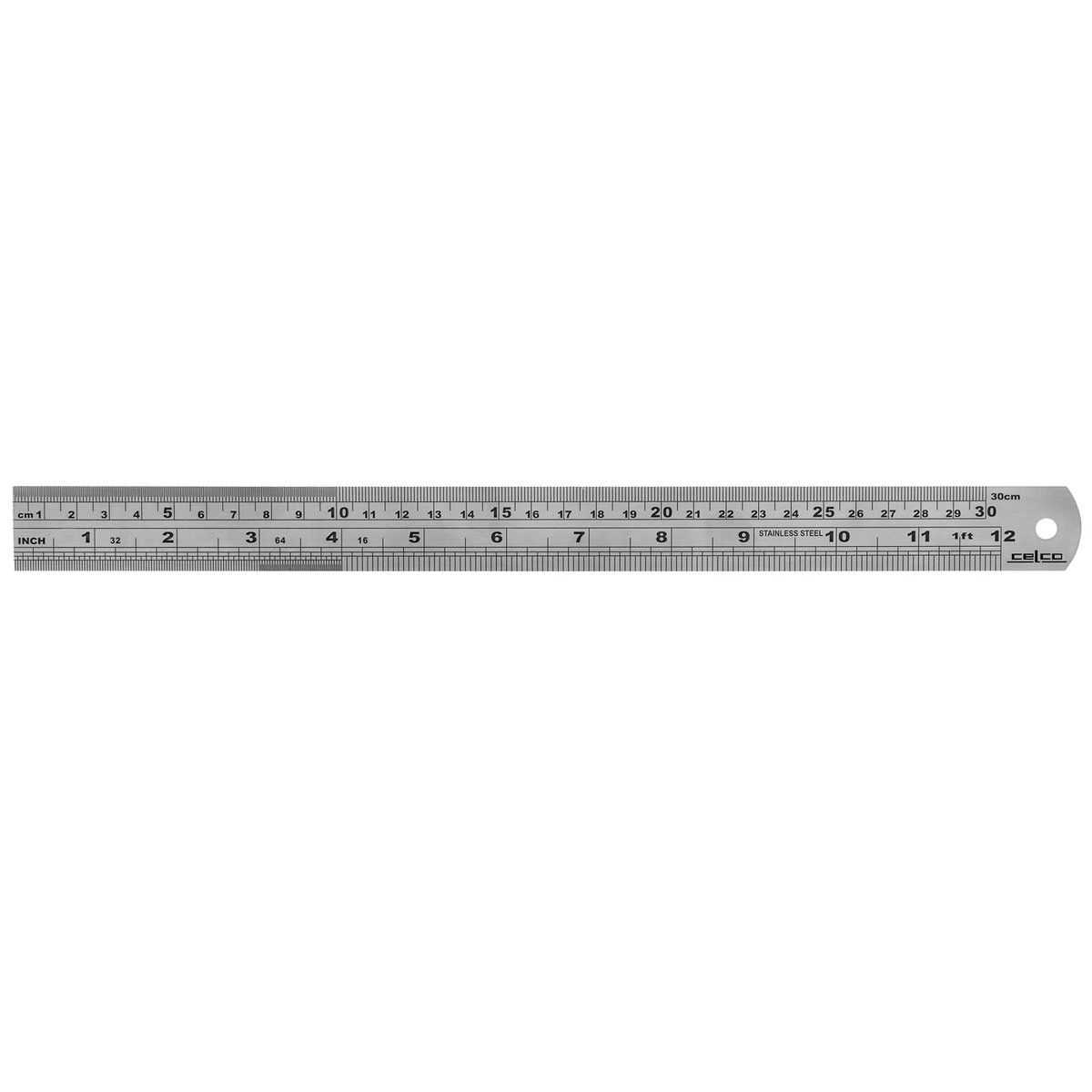 Selco Metal Ruler Celco Metal Ruler Stainless Steel 30cm – School Depot NZ