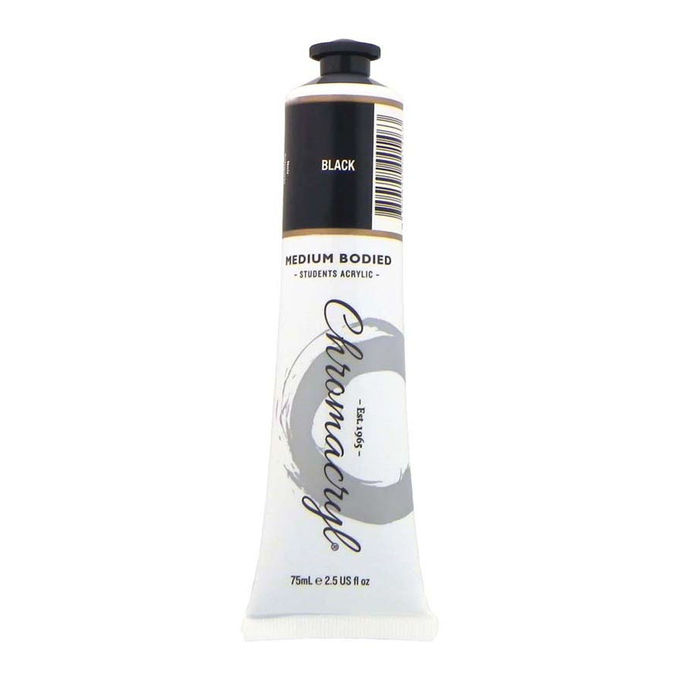 Chromacryl Student Acrylic Paint 75ml Black