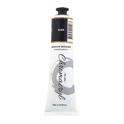 Chromacryl Student Acrylic Paint 75ml Black