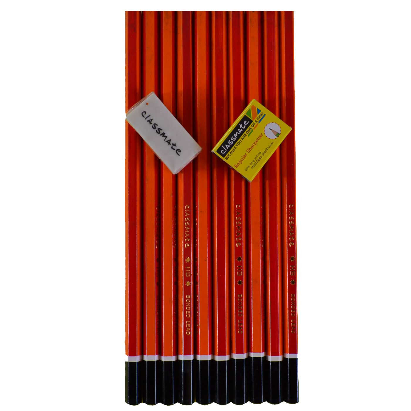 HB Pencils Classmates - 10 PK With Free Eraser & Sharpener - School Depot NZ