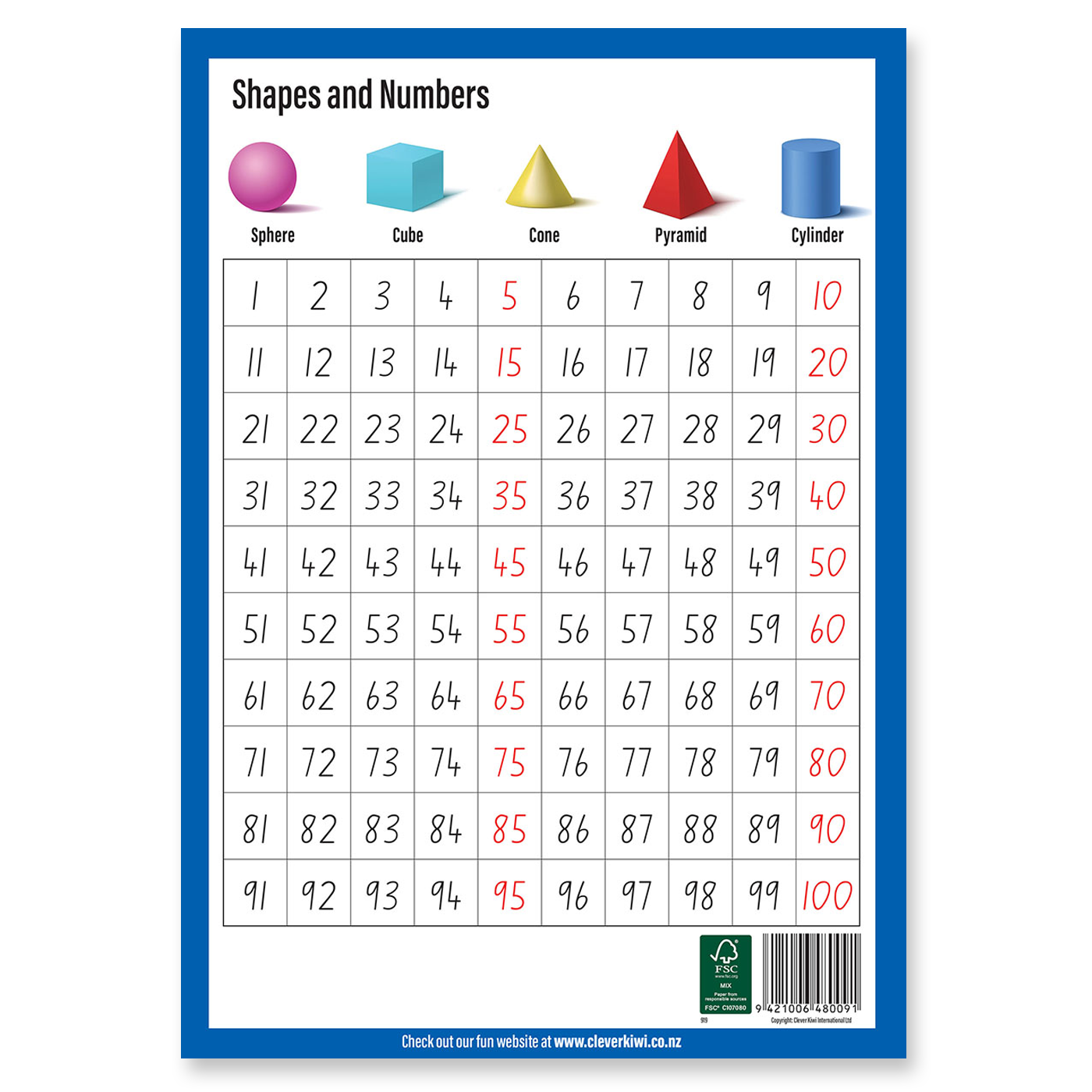 Clever Kiwi Fun Doing Maths Book 1 - Shapes and Numbers