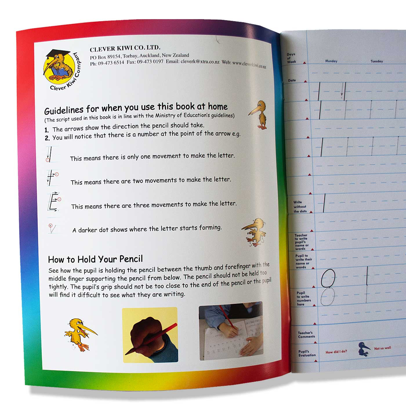 Clever Kiwi How to Write Exercise Book - School Depot