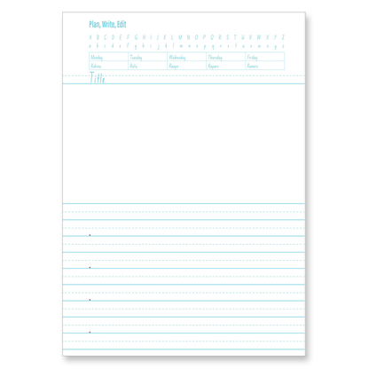 Clever Kiwi My Writing Book 12mm - Plan, Write, Edit