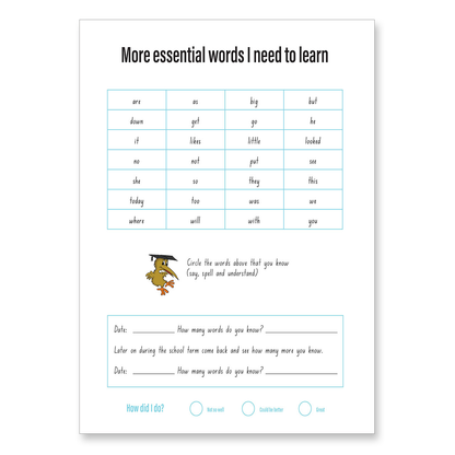Clever Kiwi My Writing Book 12mm - Essential Words
