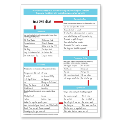 Clever Kiwi My Writing Book 9mm - Your Own Ideas