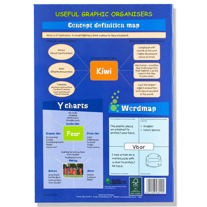 Clever Kiwi Reading Workbook Back Cover