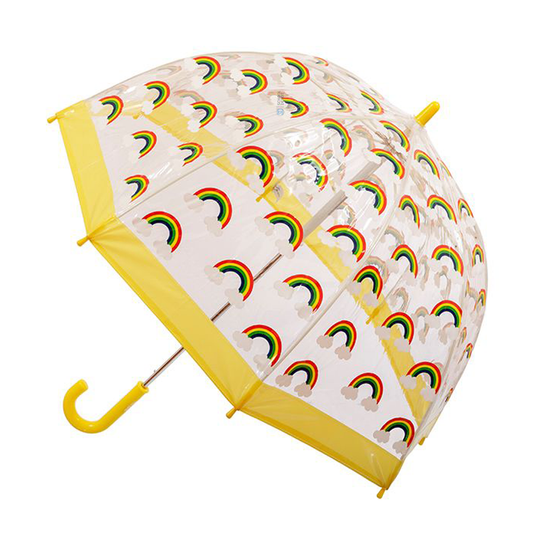 Clifton Kids Rain Umbrella PVC Dome Rainbow