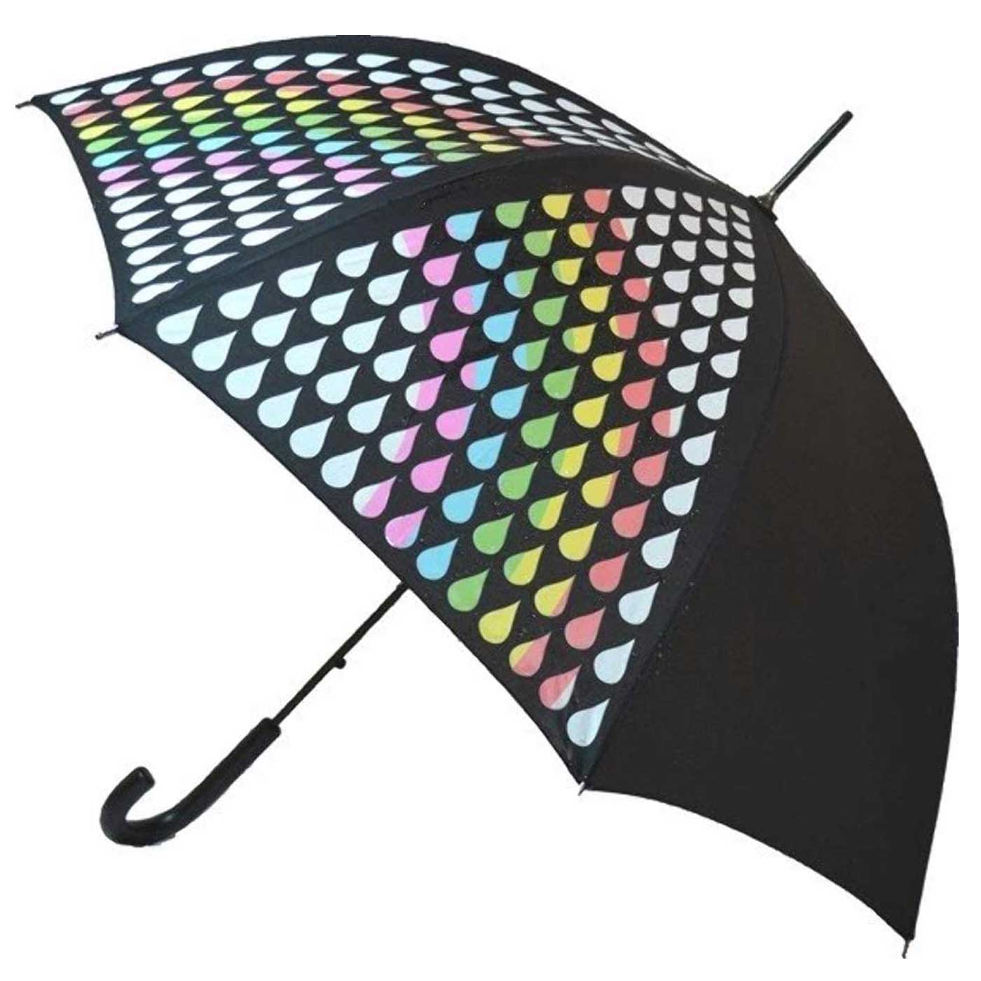Clifton Umbrella Magic Colour Changer Auto Open Rainbow
