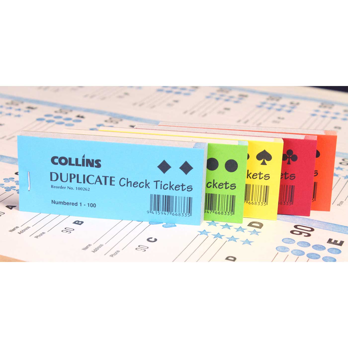 Collins Check Raffle Tickets Duplicate 100 Tickets