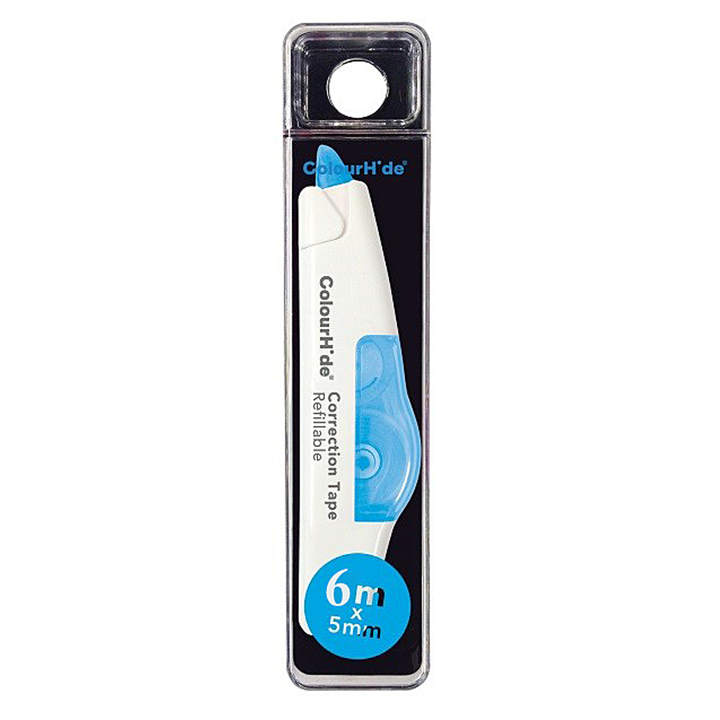 ColourHide Correction Tape 6 m x 5 mm Blue