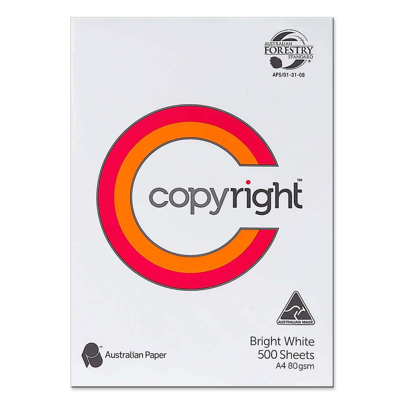 Copyright A4 Photocopy Paper 80gsm Pack of 500 sheets School Depot NZ
