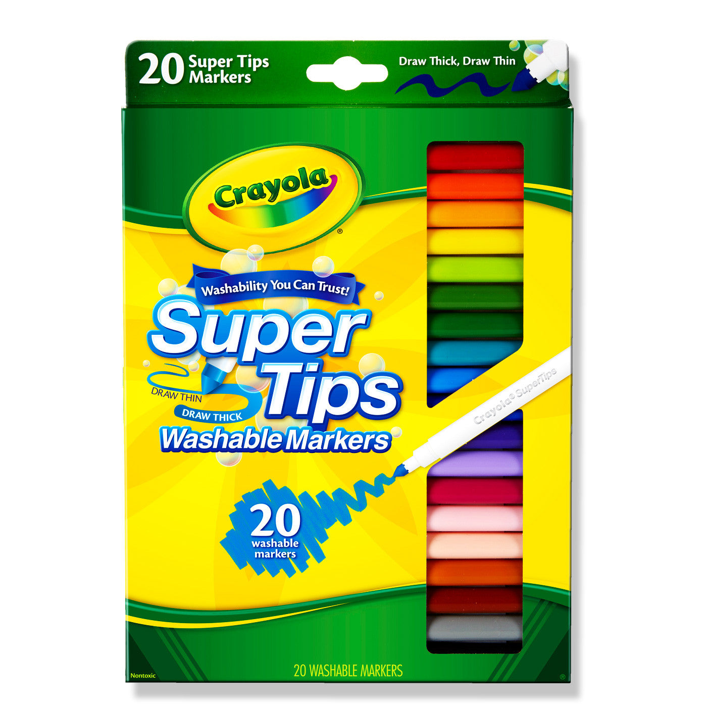 Crayola 20 Washable Super Tips Markers - School Depot NZ