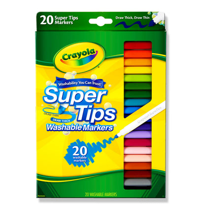 Crayola 20 Washable Super Tips Markers - School Depot NZ