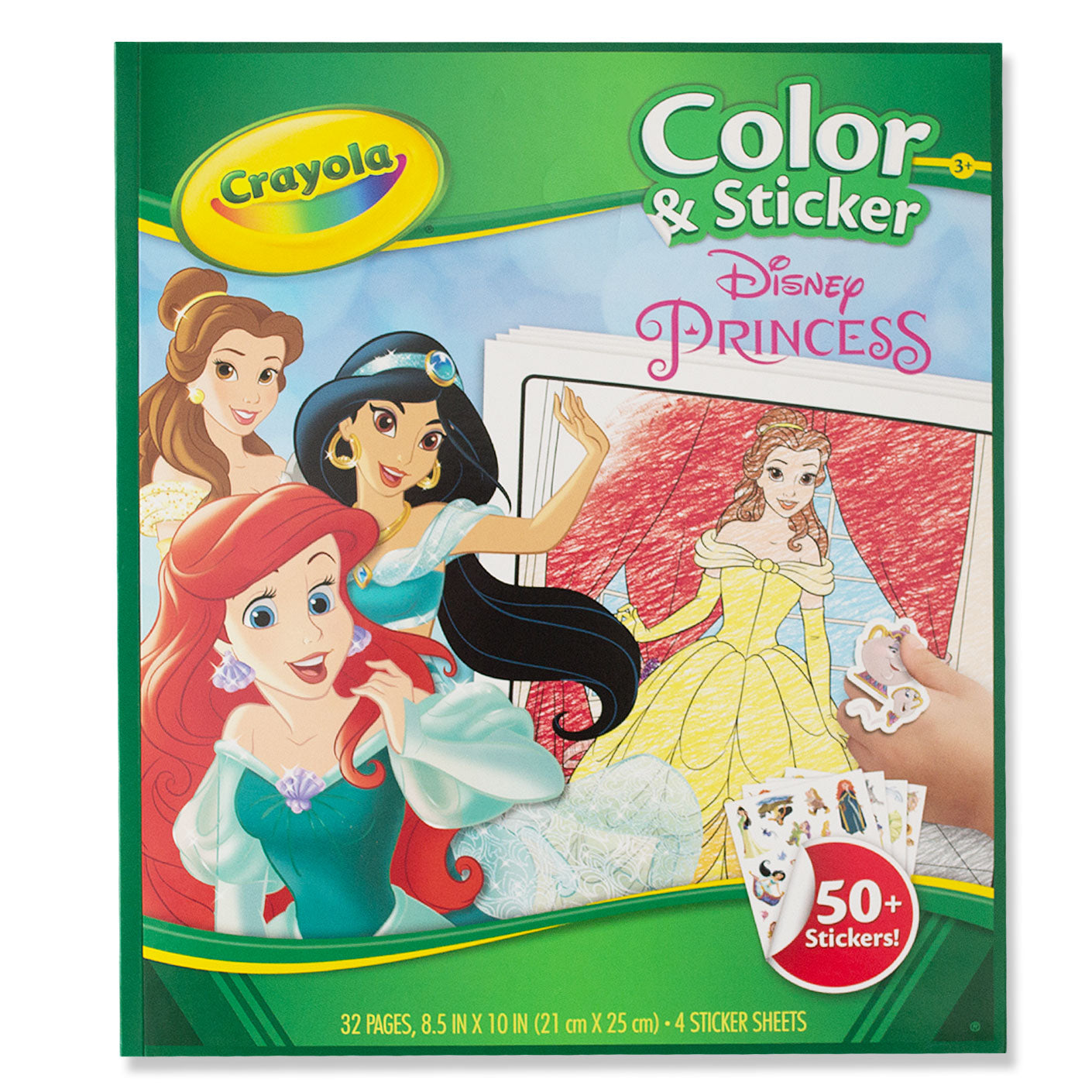 Crayola Colour & Sticker Book 32 Pages Disney Princess