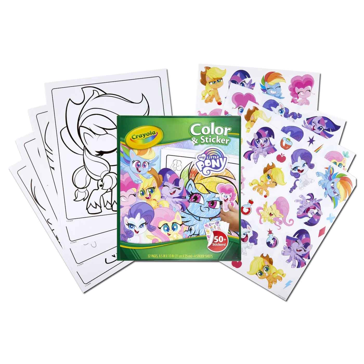 Crayola Colour & Sticker Book 32 Pages My Little Pony