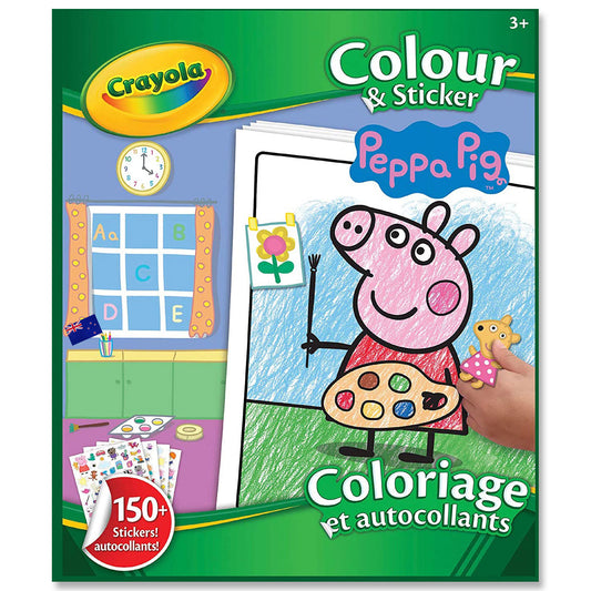 Crayola Colour & Sticker Book 32 Pages Peppa Pig