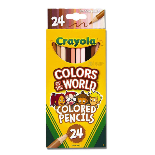 Crayola Coloured Pencils Colours of the World Pack of 24