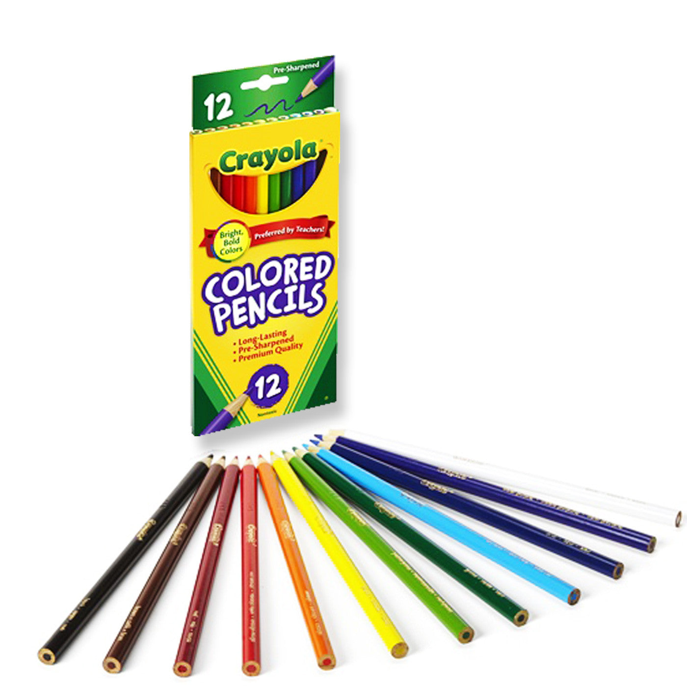 Crayola 12 Full Size Coloured Pencils - School Depot NZ
