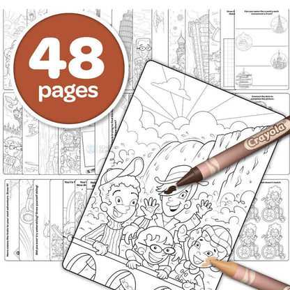 Crayola Colours of the World Colouring Book 48 Pages