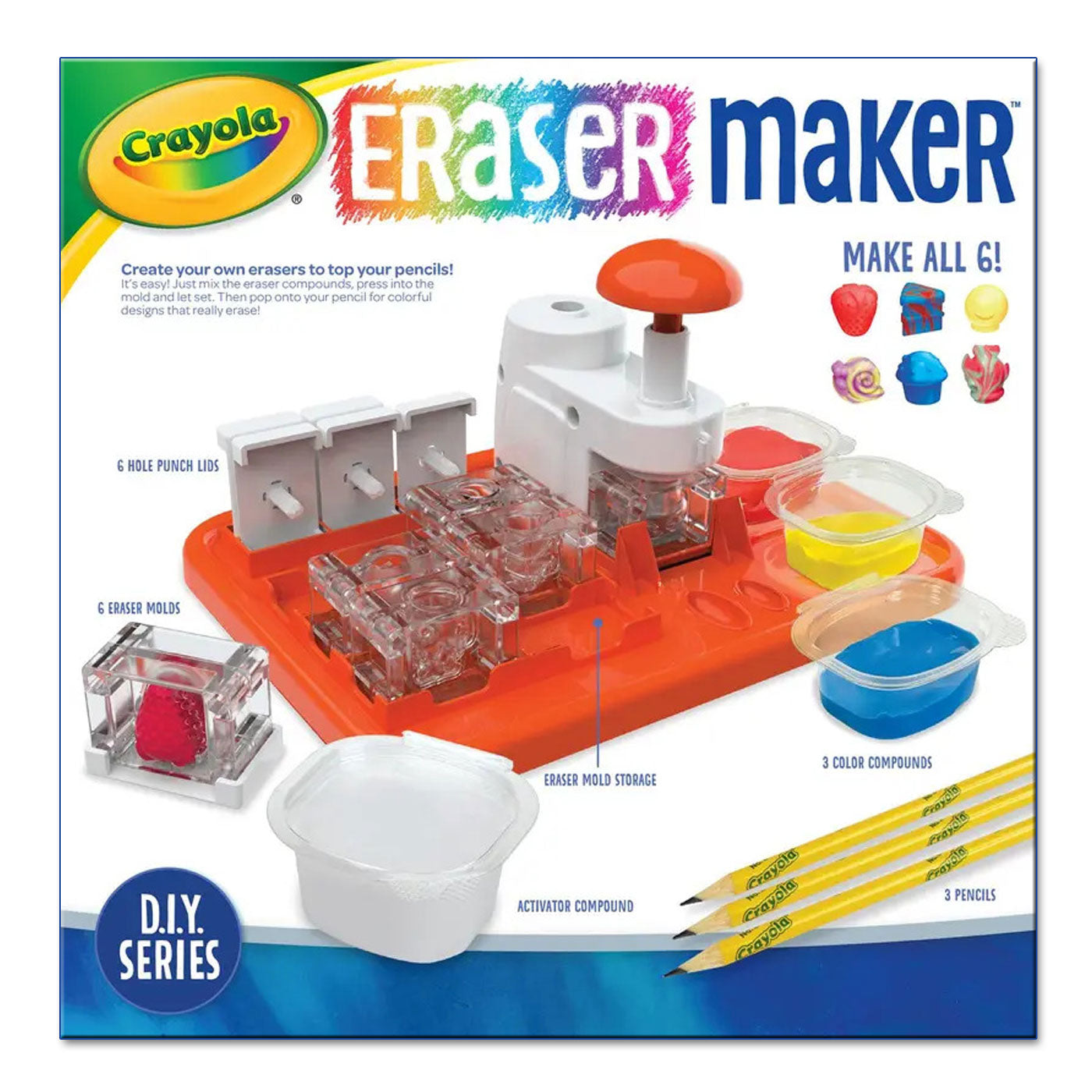 Crayola Eraser-Making Kit 6 Moulds
