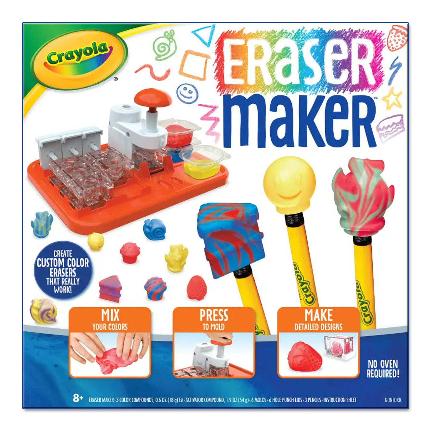 Crayola Eraser-Making Kit 6 Moulds