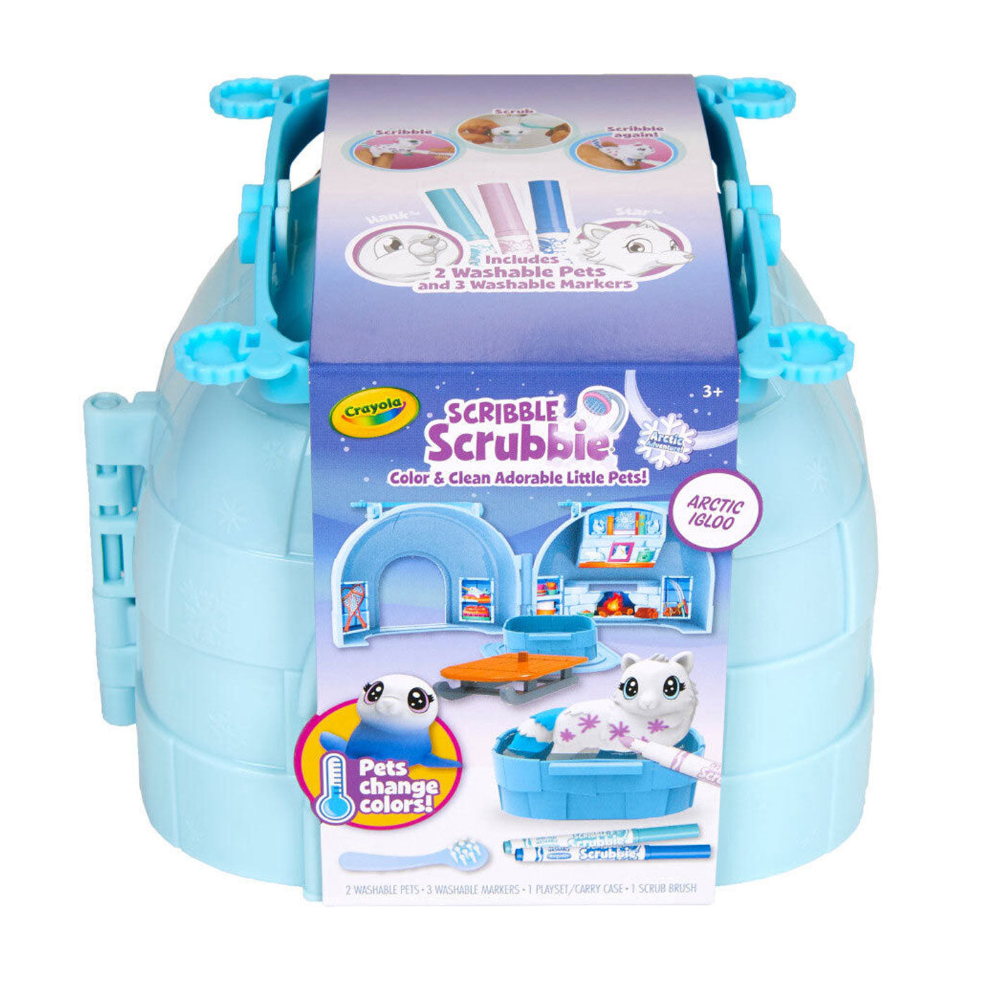 Crayola Scribble Scrubbie Pets Arctic Igloo Playset
