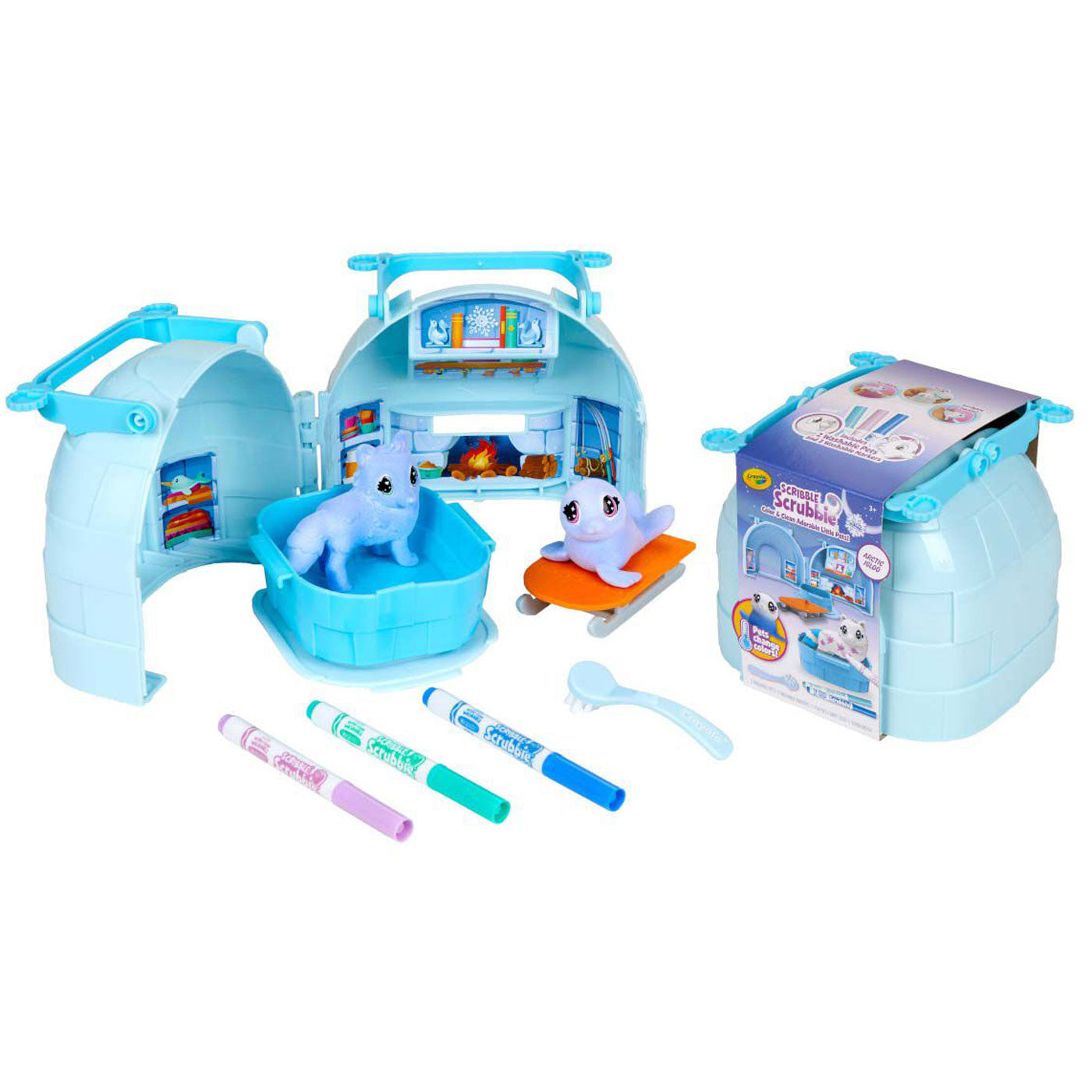 Crayola Scribble Scrubbie Pets Arctic Igloo Playset