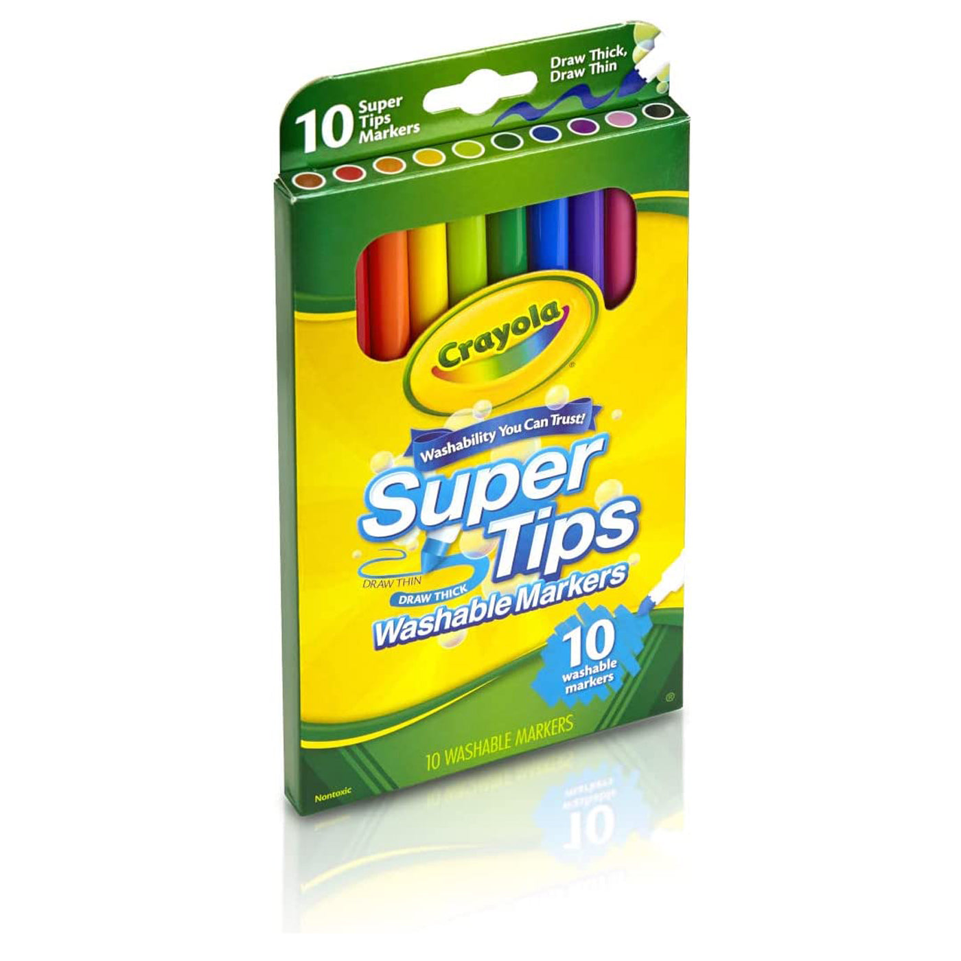 Crayola Super Tips Felt Marker Pens Washable Pack of 10