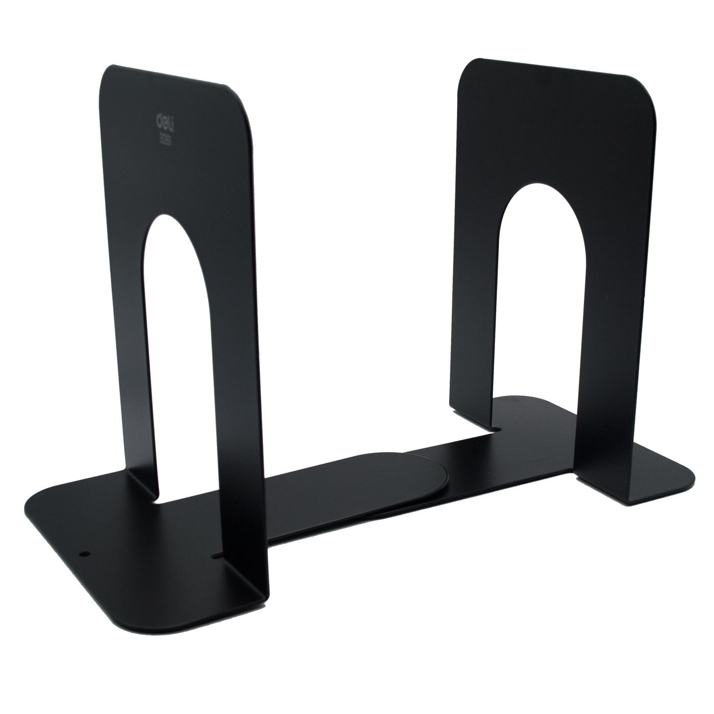 Deli Metal Bookends Stand Black 125 x 160mm Set of 2