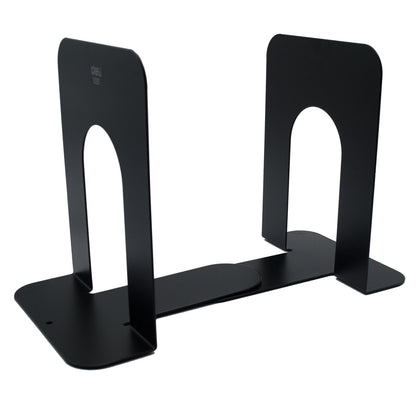 Deli Metal Bookends Stand Black 125 x 160mm Set of 2