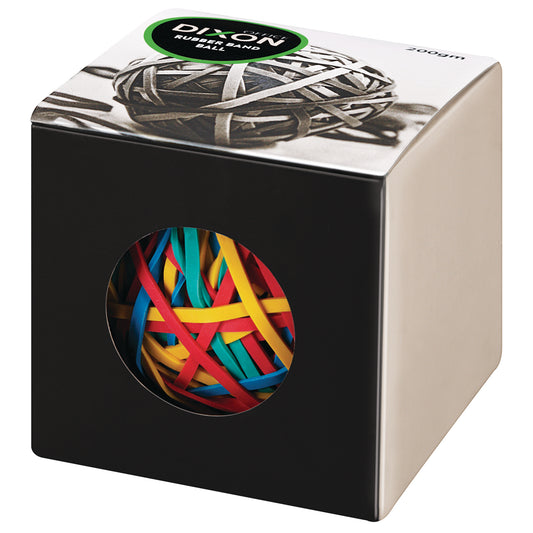 Dixon Rubber Band Ball 200 gm Assorted Colours - School Depot
