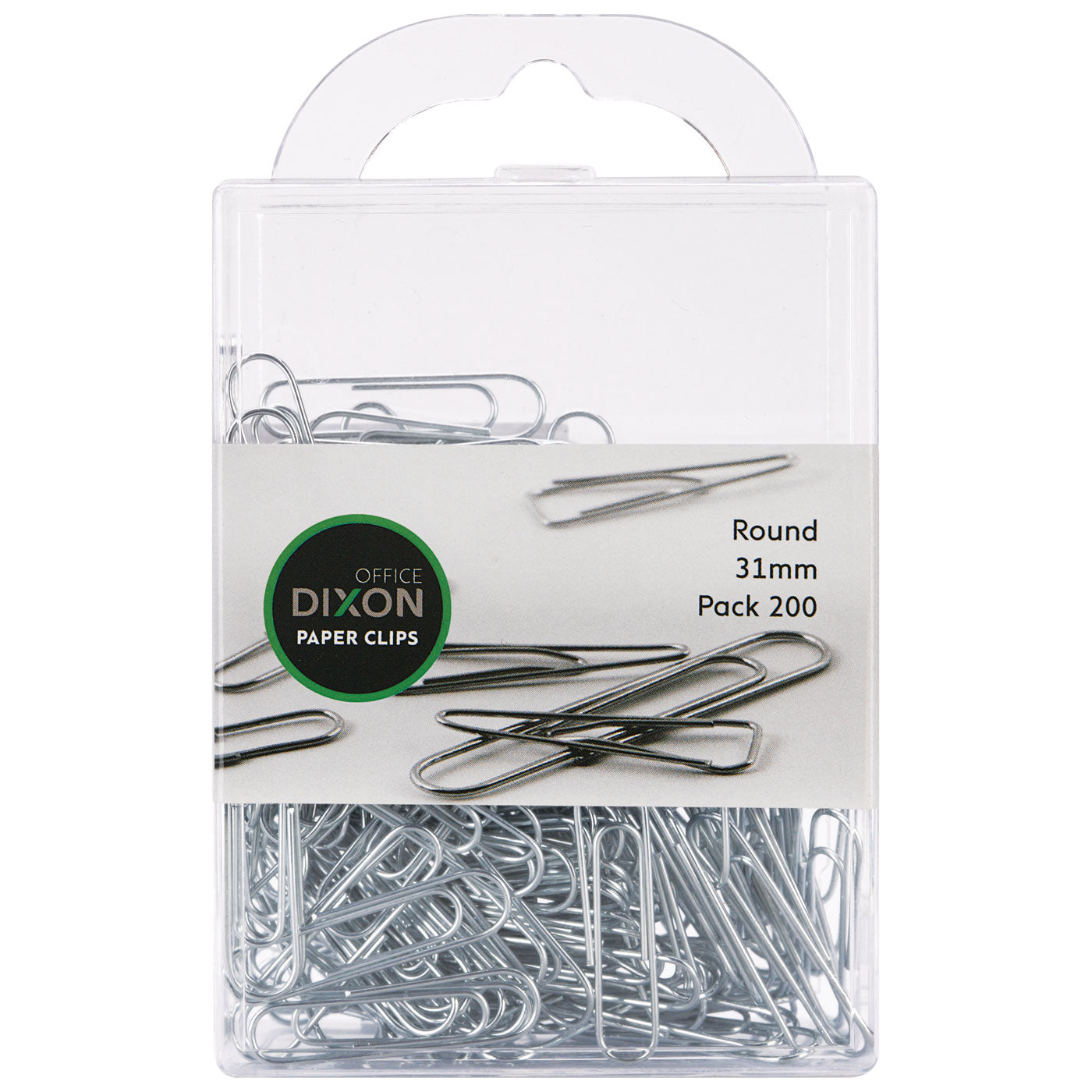 Dixon Paper Clips Round 31mm Pack 200