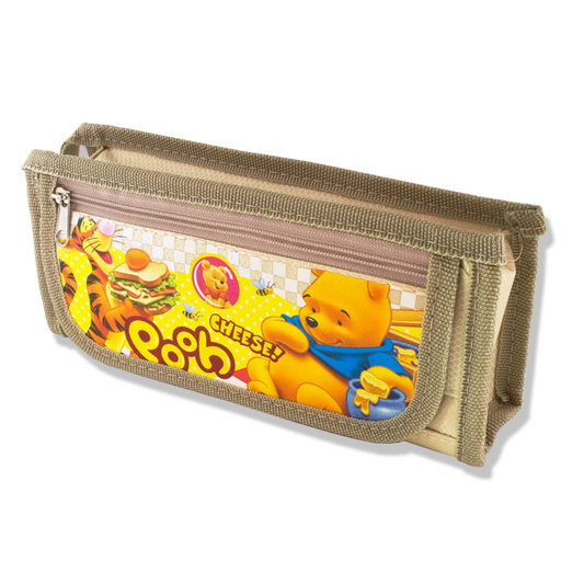 Double Zip Pencil Case Organiser Winnie The Pooh