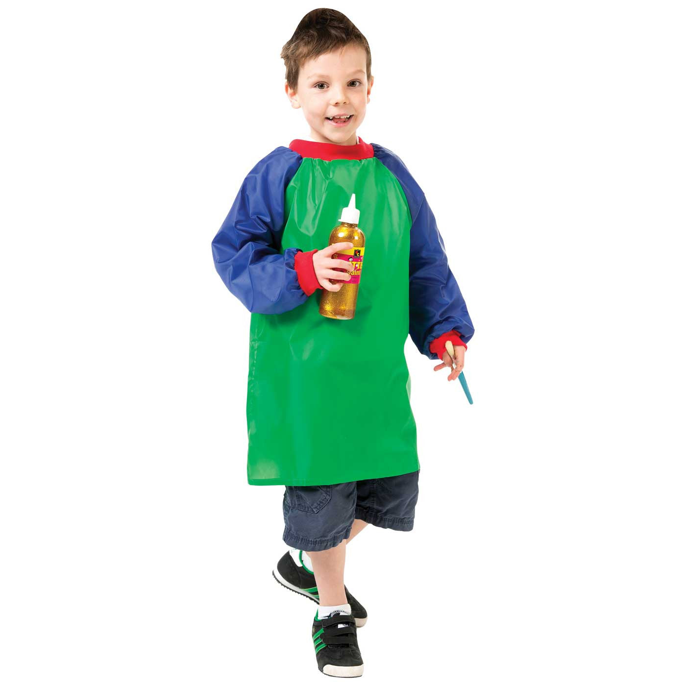 EC Art Smock Junior Green Ages 5 to 8 Years