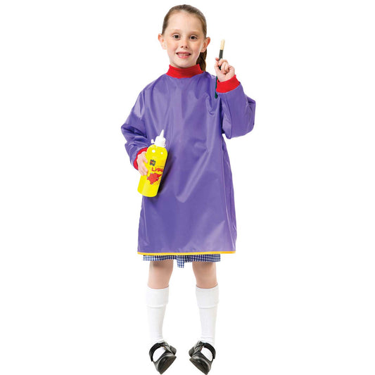 EC Art Smock Junior Ages 5 to 8 Years Purple - School Depot NZ