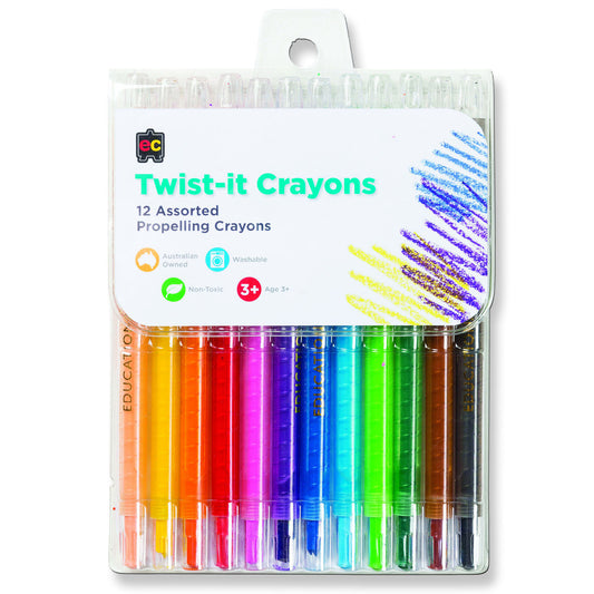 EC CRAYONS TWIST IT 12 PACK - School Depot NZ
