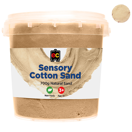 EC Sensory Magic Cotton Sand 700gm Tub Natural