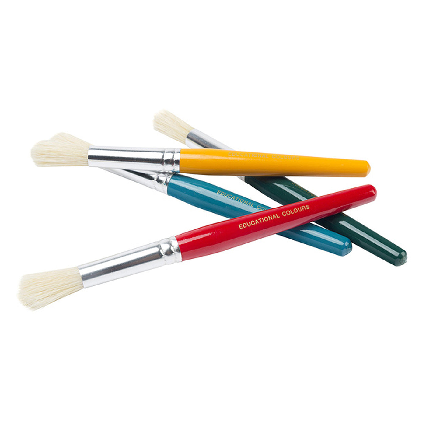 EC Paint Brush Round Stubby Pack of 4 Ages 3+