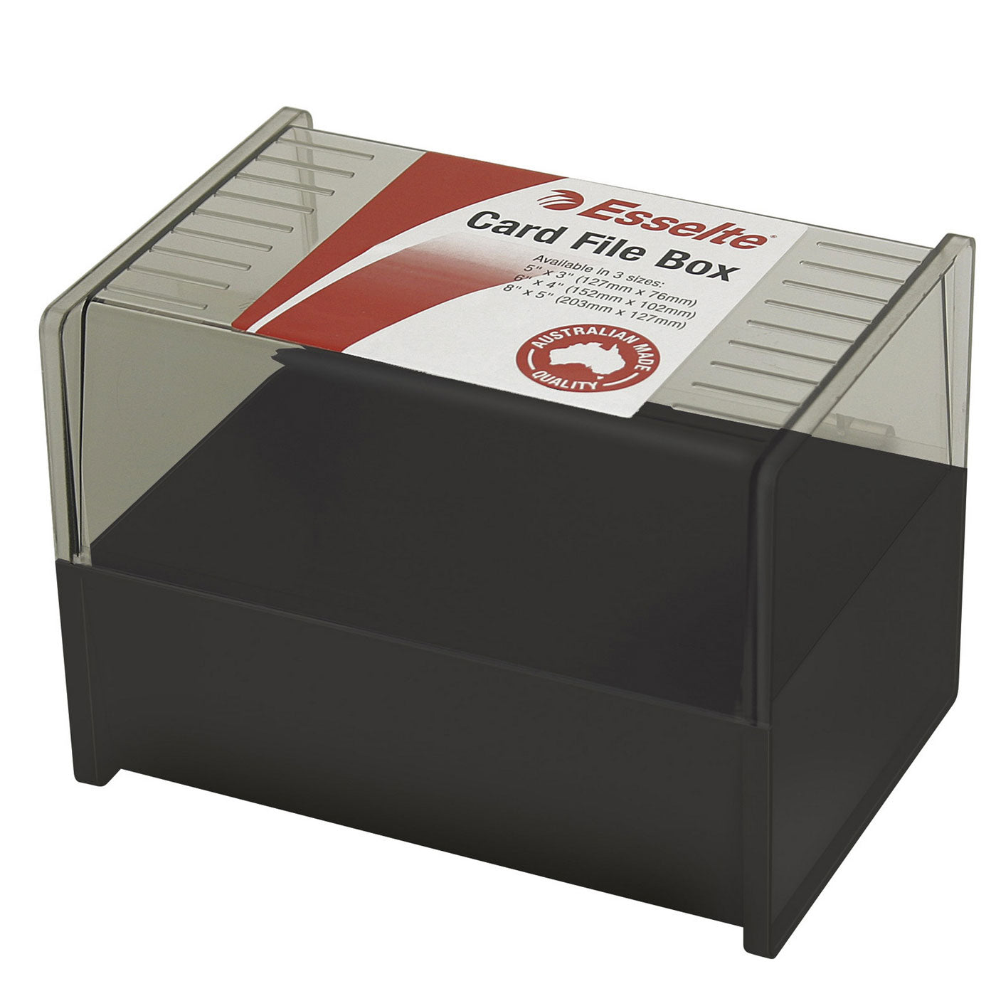 Esselte Card File Box 102 x 152mm (6x4 inch) Black – School Depot NZ