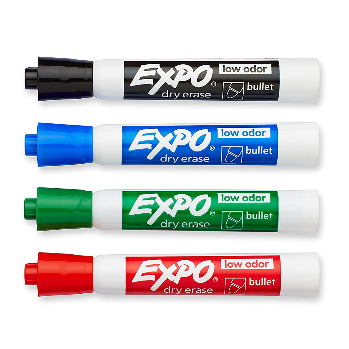 Expo Whiteboard Marker Bullet Tip 4 Assorted Colours