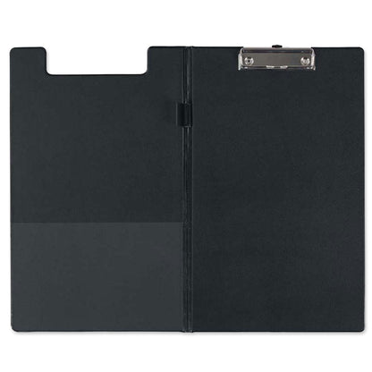 FM Clipboard with Flap Foolscap Black