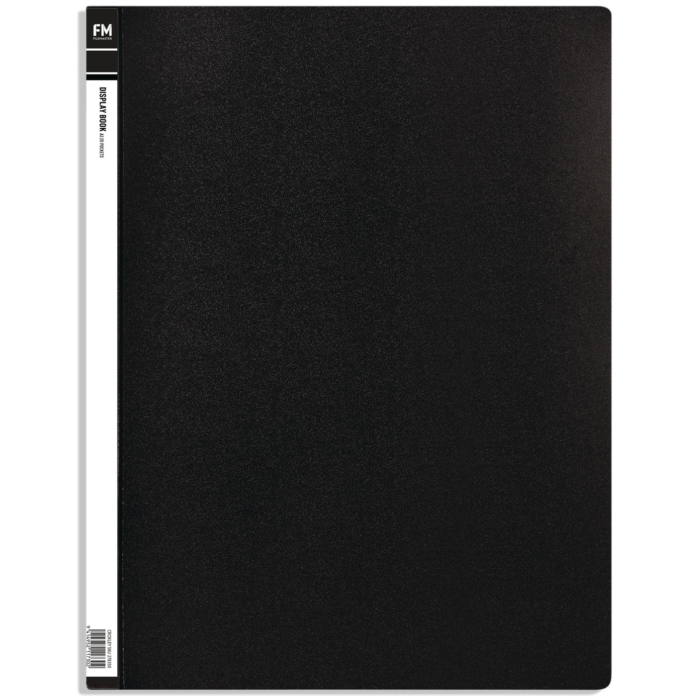 FM Display Book A3 20 Pocket Black - School Depot
